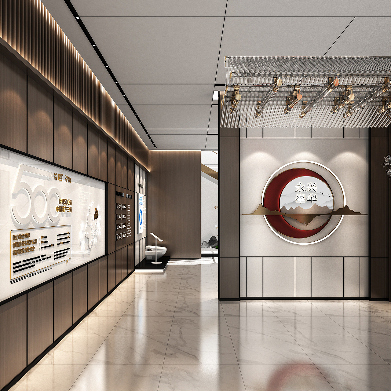 新中式地产展厅（图ZMzU4MzE1OTQw） - 展陈设计 - 站酷设计师零感展陈设计原创素材 - 站酷ZCOOL