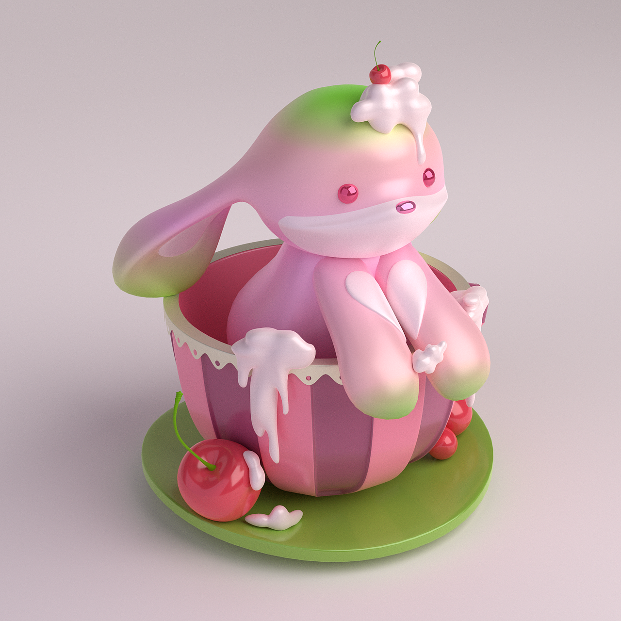 潮玩IP | “A Cup Of Rabbit”数字潮玩（图ZMzU3NzgwNDQw） - 产品 - 站酷设计师Eeerunn原创素材 - 站酷ZCOOL