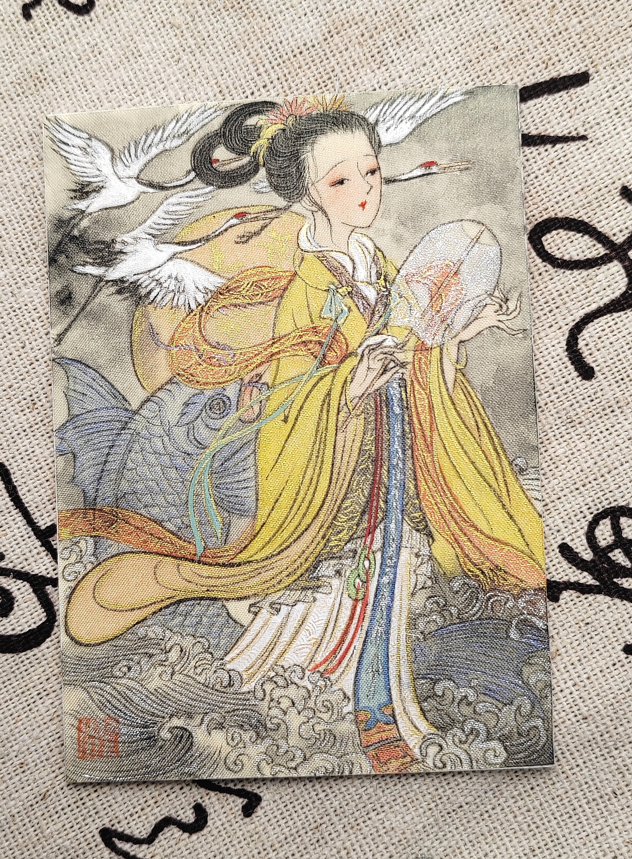 绢本古风手绘卡之洛神故事线