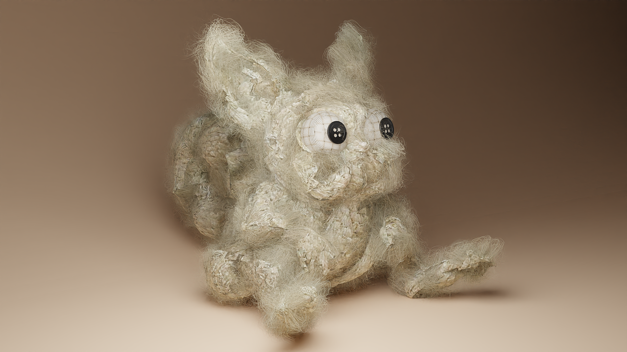 龙猫毛绒玩具设计