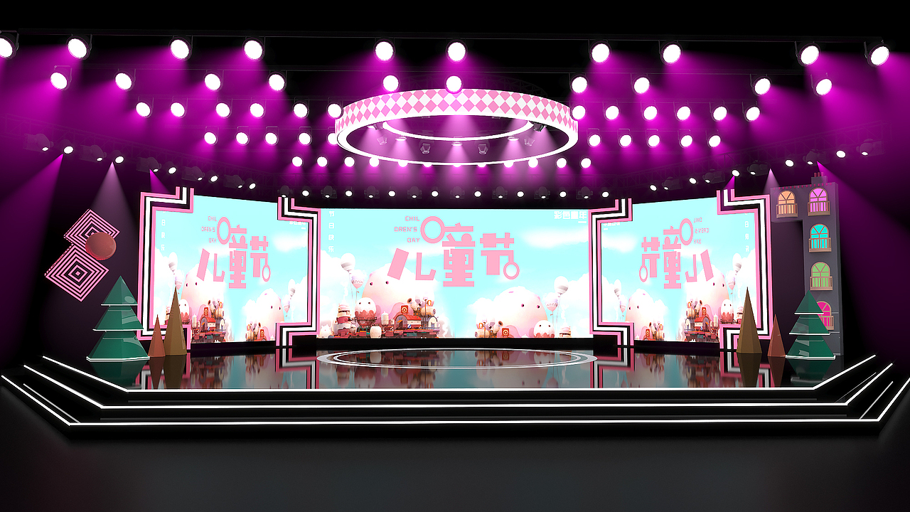 电视台晚会舞美（图ZMzM4ODI2Mzg0） - 其他三维 - 站酷设计师小积原创素材 - 站酷ZCOOL
