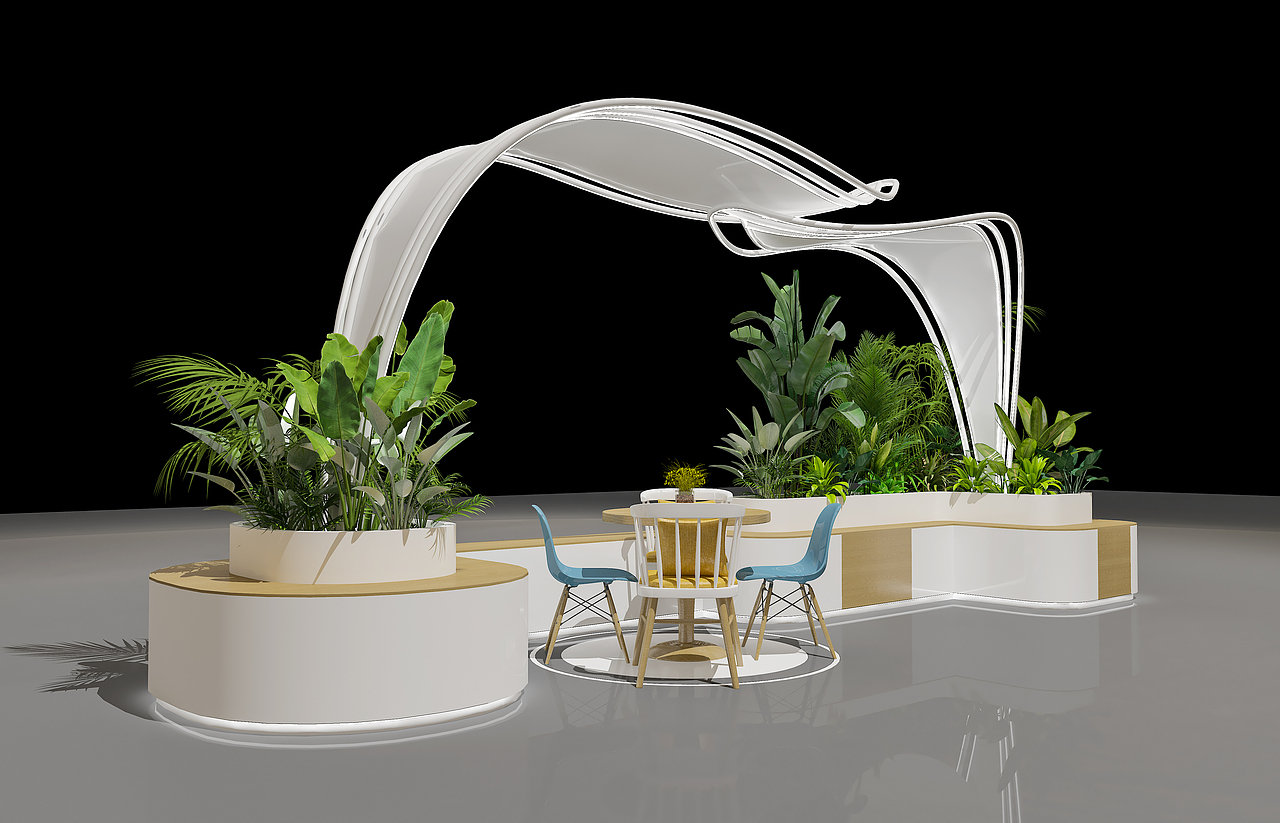 商场绿植景观-多功能休息空间（图ZMzAzMDMzNzgw） - 建筑/空间 - 站酷设计师加一份甜不辣原创素材 - 站酷ZCOOL