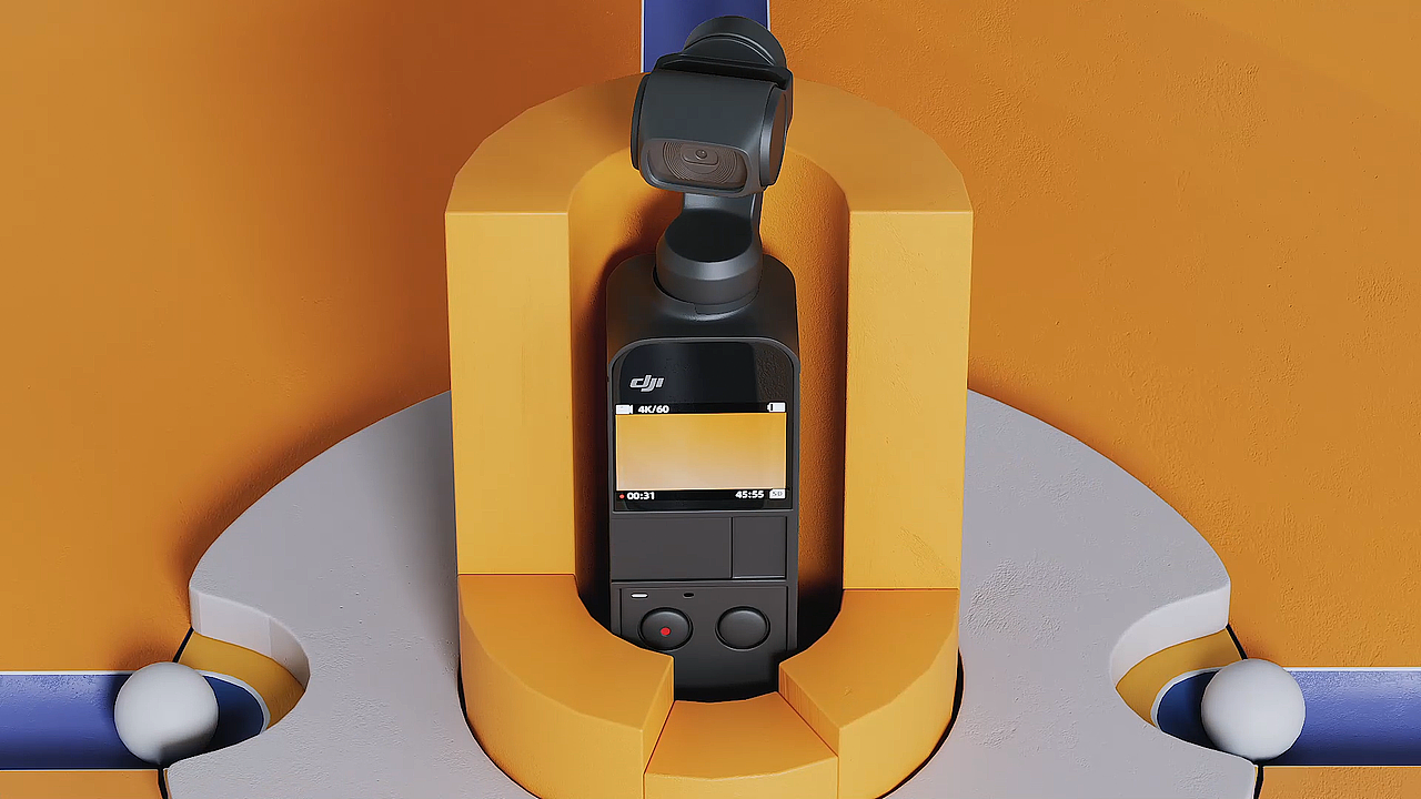 大疆灵眸Osmo Pocket口袋云台相机 动画（图ZMzQ0MDMzMTM2） - 产品 - 站酷设计师Ice_Away原创素材 - 站酷ZCOOL