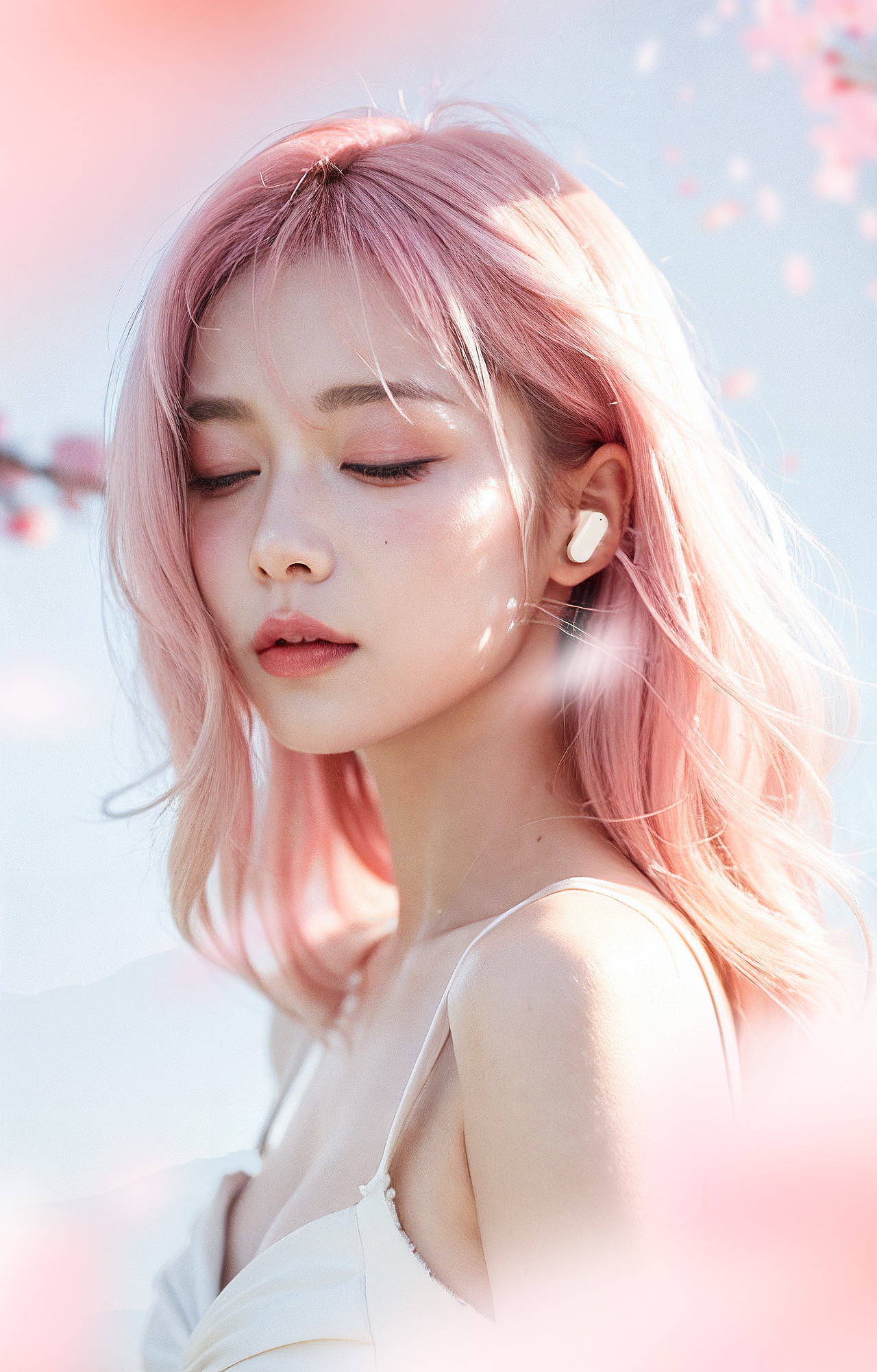 超爱粉色丨元气满满丨AI模特丨SD美女 | 场景渲染