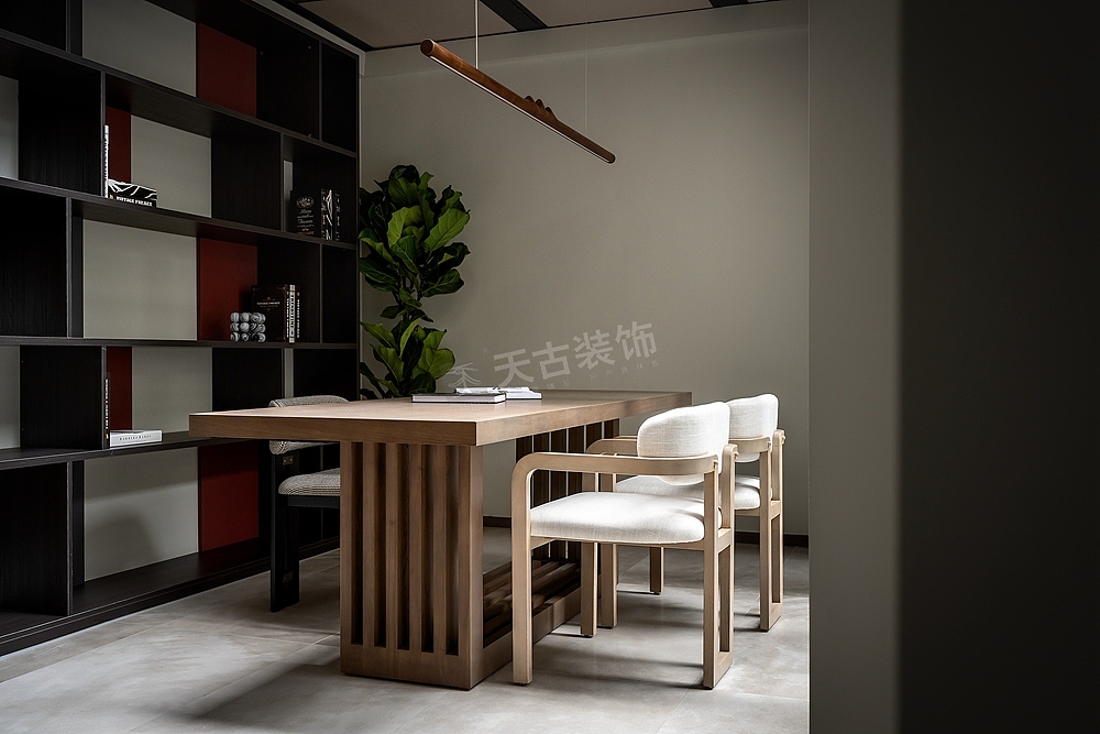 茶园洋房装修,紫境府装修方案,重庆现代极简风叠拼设计