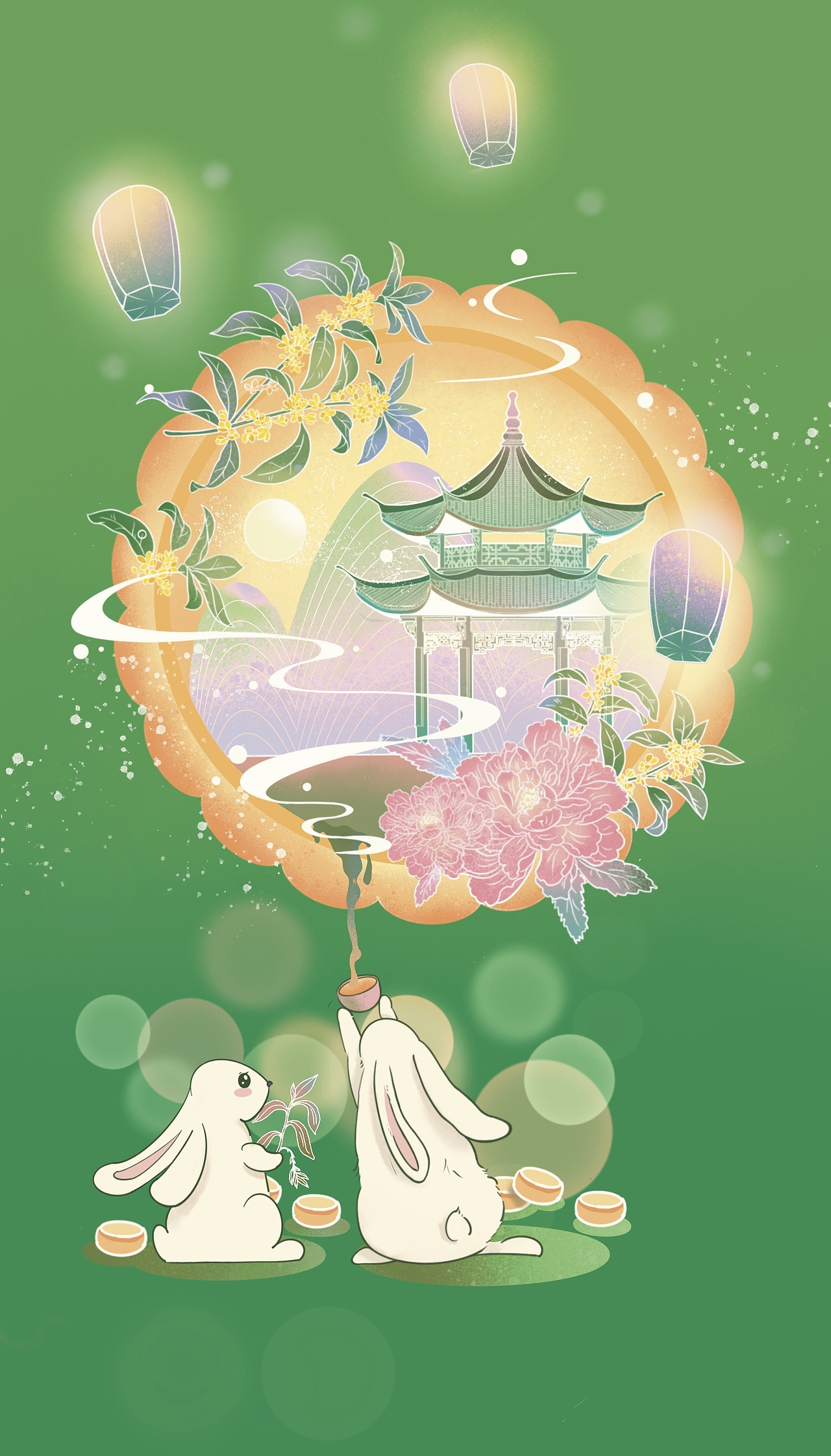 中秋海报--月饼礼盒（图ZMzA4NTU3OTU2） - 商业插画 - 站酷设计师艺霖er原创素材 - 站酷ZCOOL