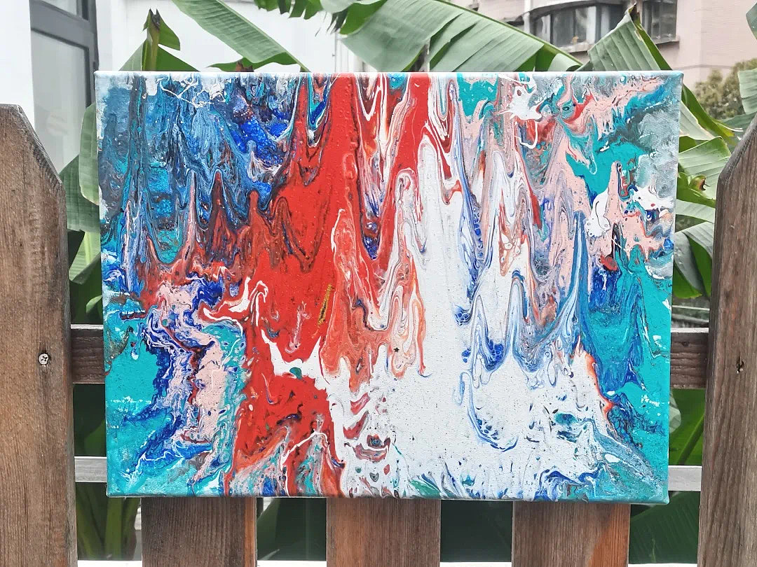 艺术美学|公益课堂·炫彩/细胞流体画