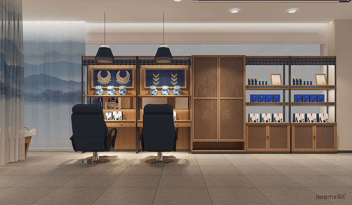 贵州叶咔香苗家头疗连锁形象SI设计