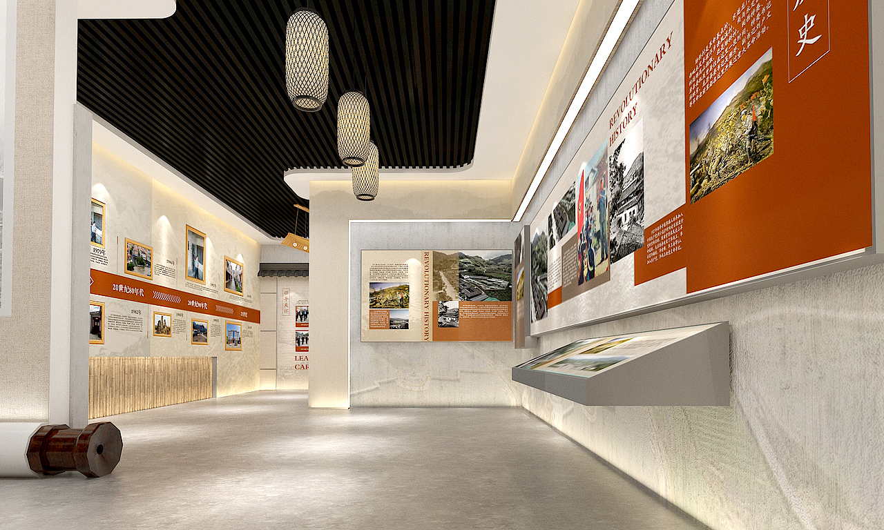 以竹子为主题的村史馆。（图ZMzEwNTU4NDQw） - 展陈设计 - 站酷设计师金刚芭比本芭比原创素材 - 站酷ZCOOL