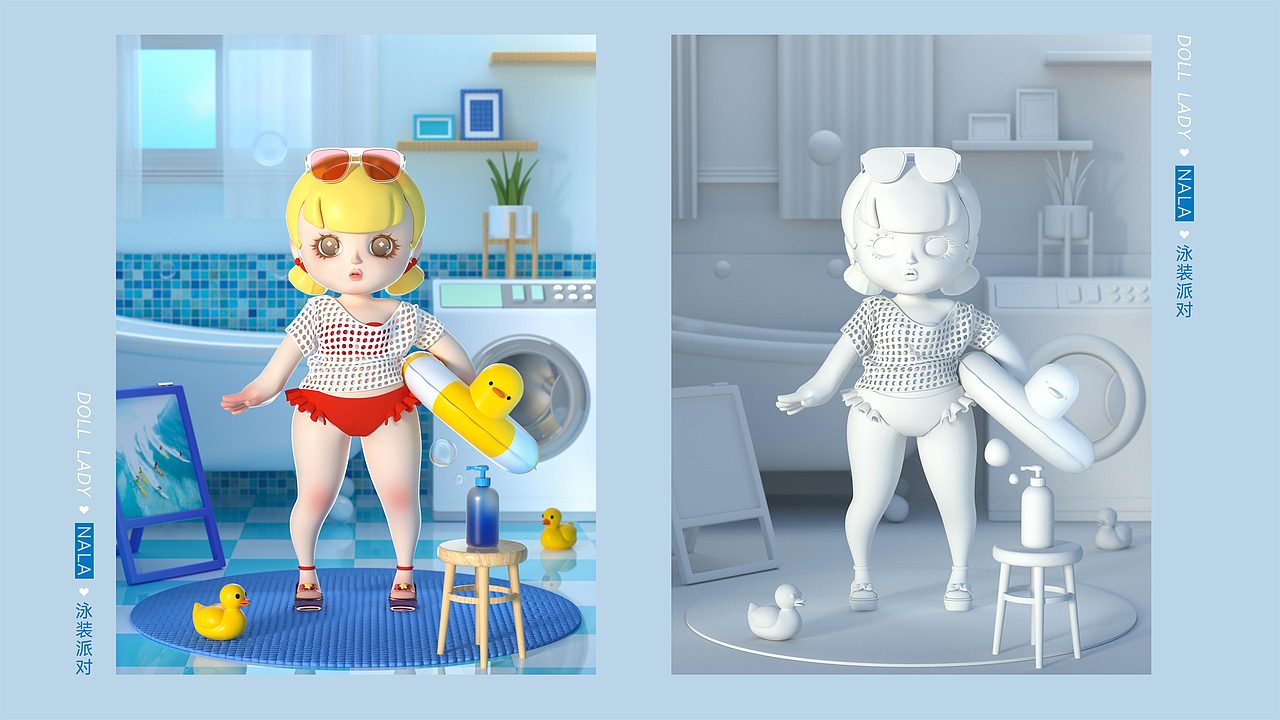 Doll Lady-NALA‘娜辣’IP人物系列设计（图ZMjk4NjA1MTky） - 玩具 - 站酷设计师爱种田的小张原创素材 - 站酷ZCOOL