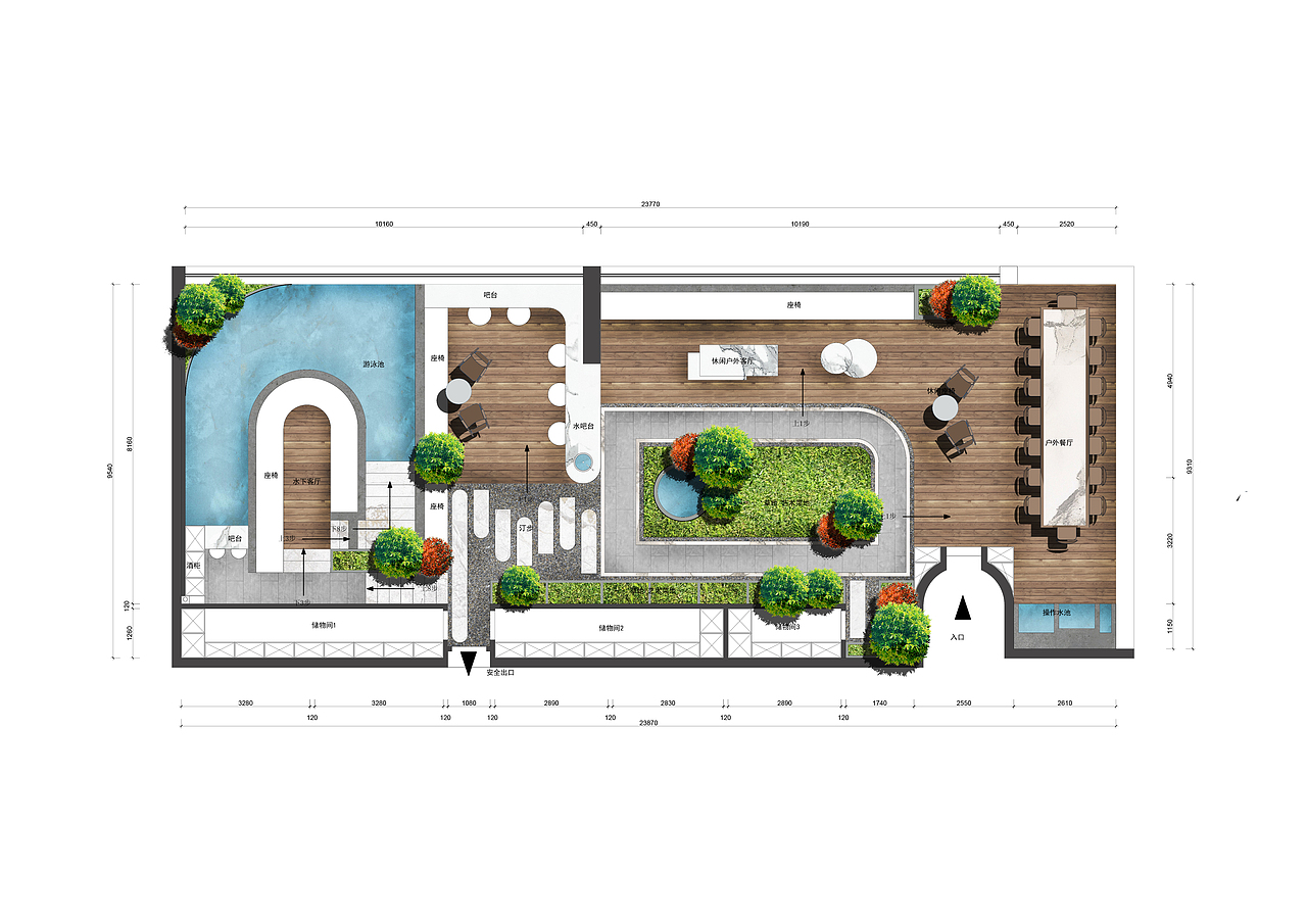 屋顶花园（图ZMzM5NjAwMjQw） - 景观设计 - 站酷设计师JACOB雪饼原创素材 - 站酷ZCOOL