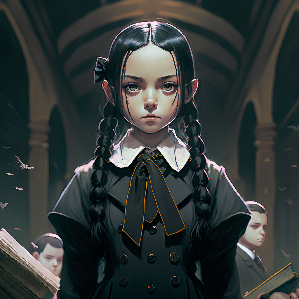 AI后期来组 星期三亚当斯萝莉风（图ZMzI0NzUwNjU2） - 实验艺术 - 站酷设计师IIOI原创素材 - 站酷ZCOOL