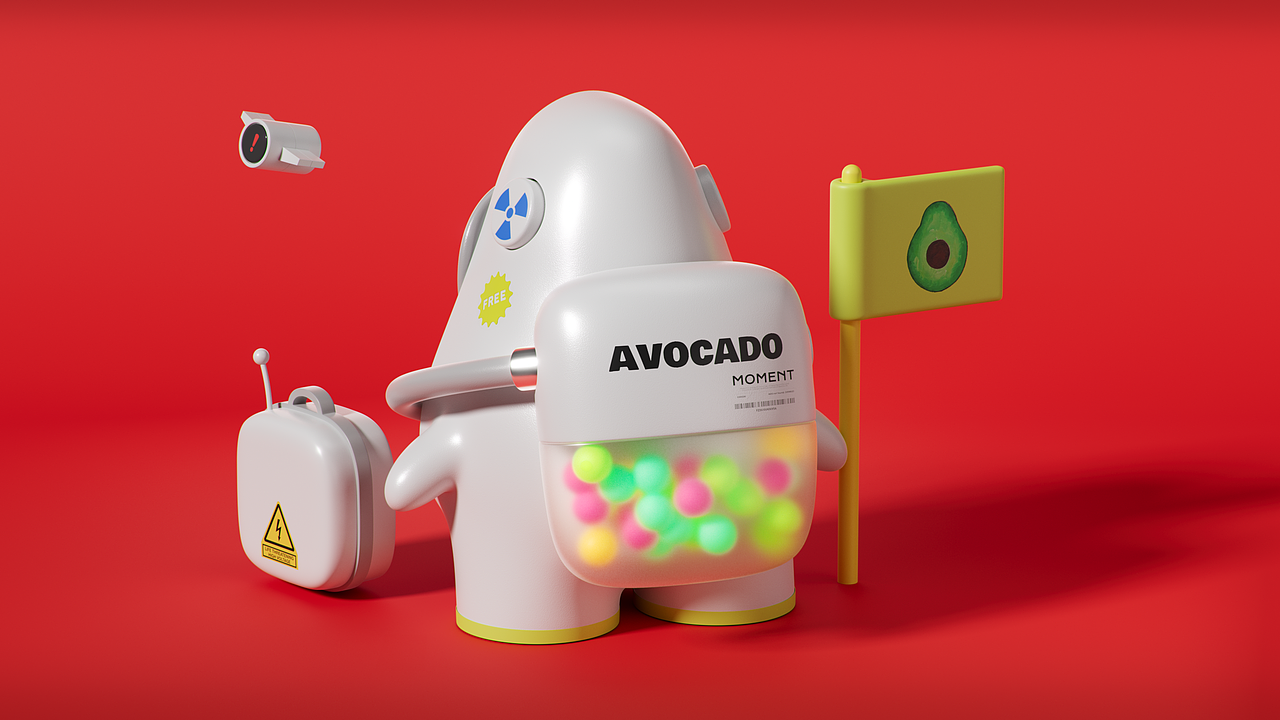 小小牛油果（图ZMzQ2OTY1NTI0） - 其他三维 - 站酷设计师吃吃吃小棕能原创素材 - 站酷ZCOOL