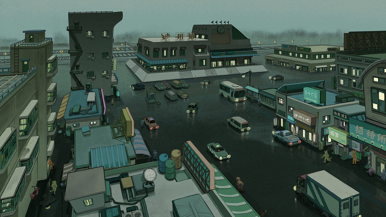 【Trace in the Rain】动画概念设计组图