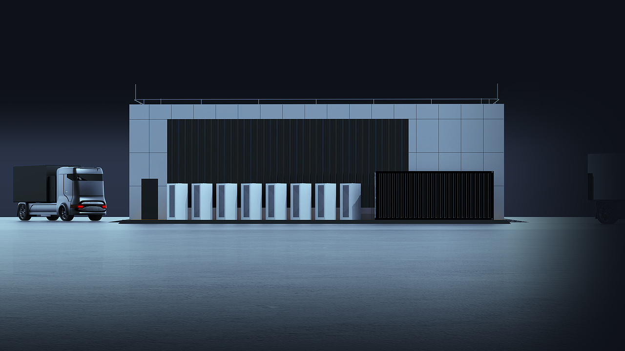 金茂-驿路优电 重卡智慧换电场站