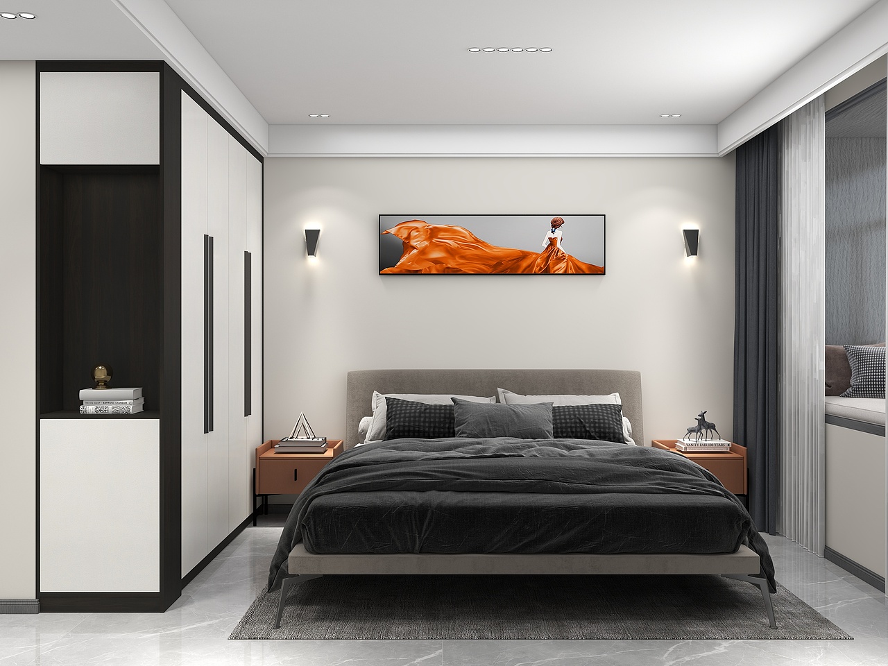 135平现代简约风效果