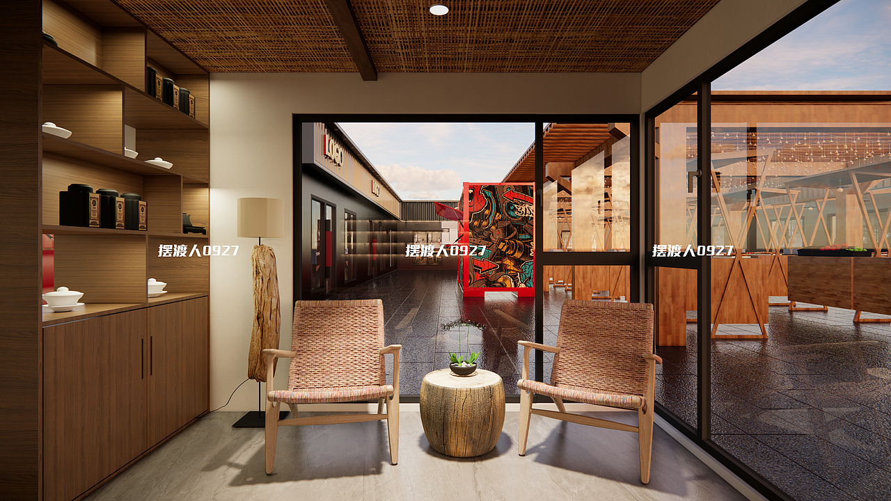 集装箱小茶社空间设计