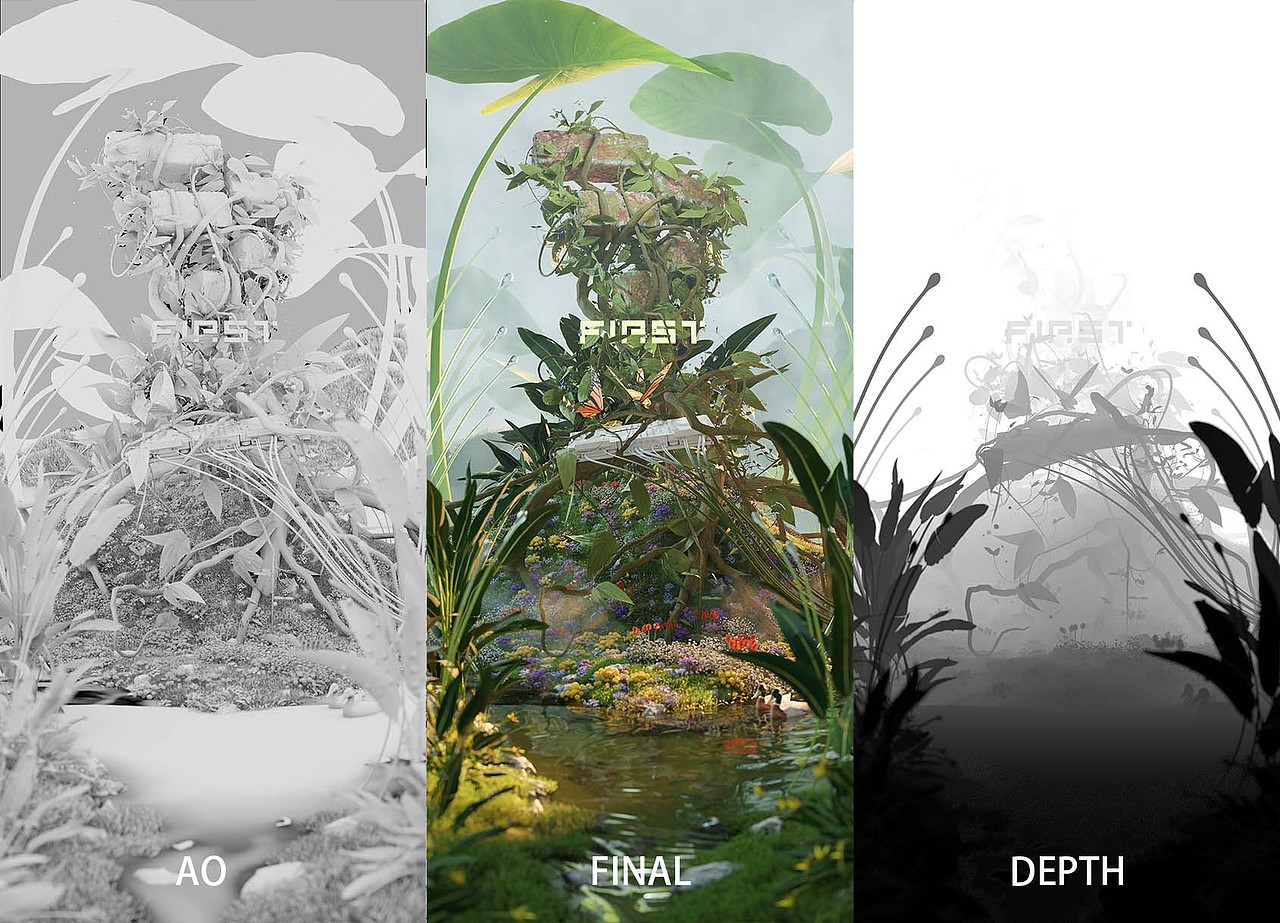 Blender立春天概念系列海报设计（图ZMzI5Mjk3NTM2） - 场景 - 站酷设计师TimeLineRGB原创素材 - 站酷ZCOOL