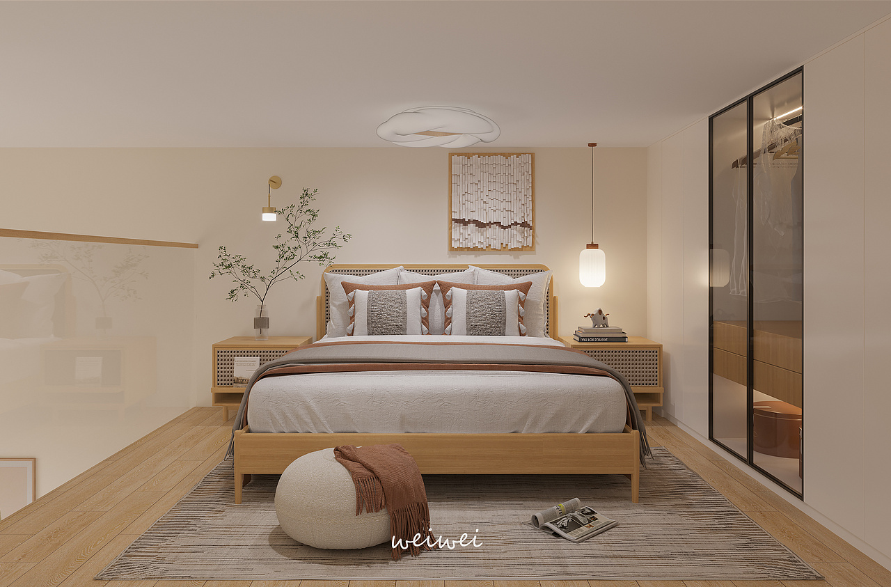 原木奶油小复式 温馨而优雅~