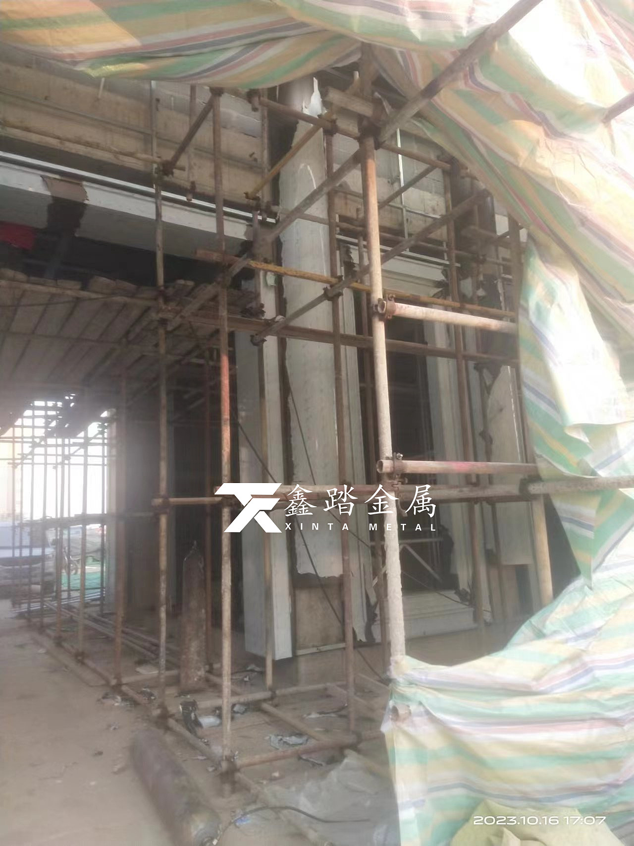 户外仿古铜不锈钢连廊、室外不锈钢金属廊架凉亭