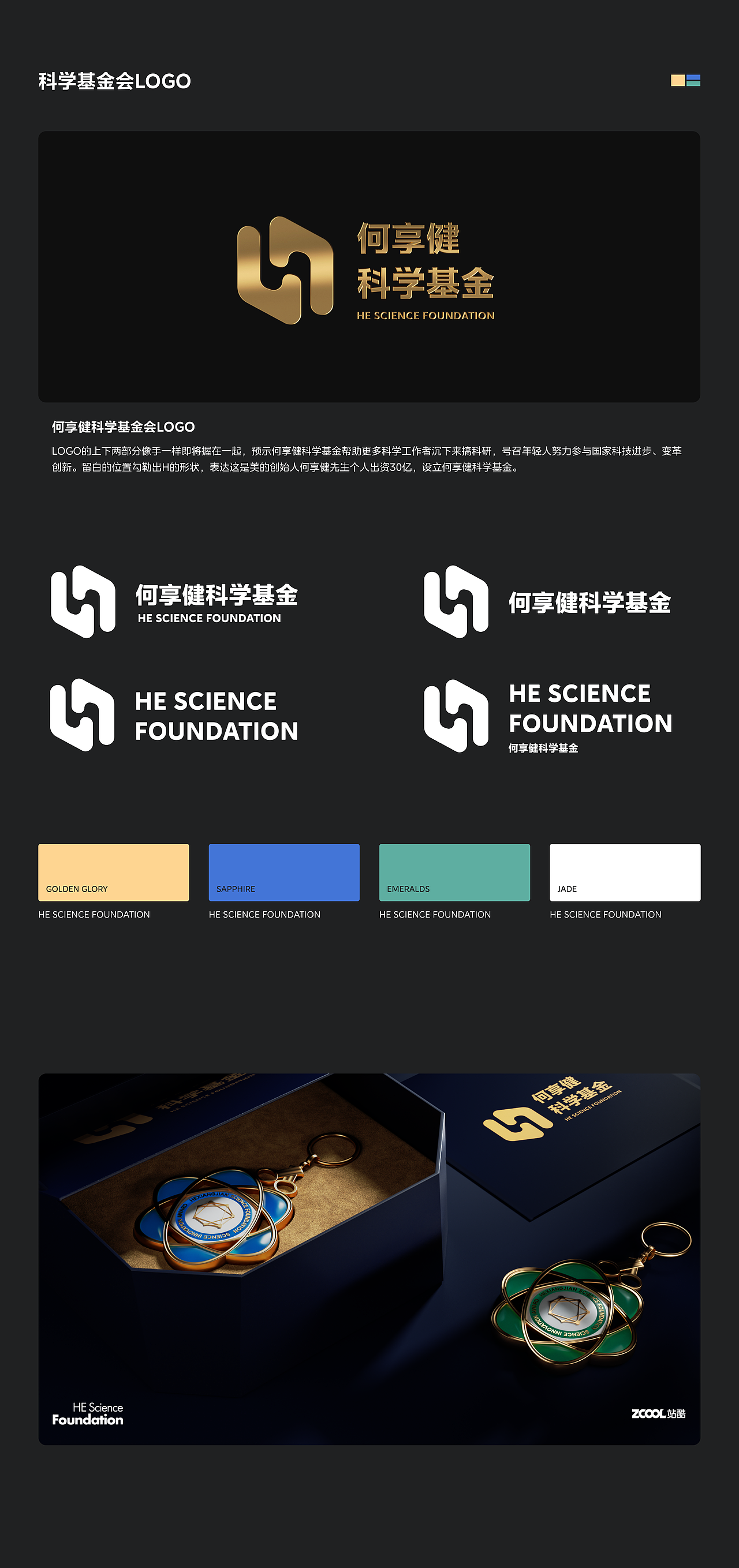 何享健科学基金 | 奖章设计