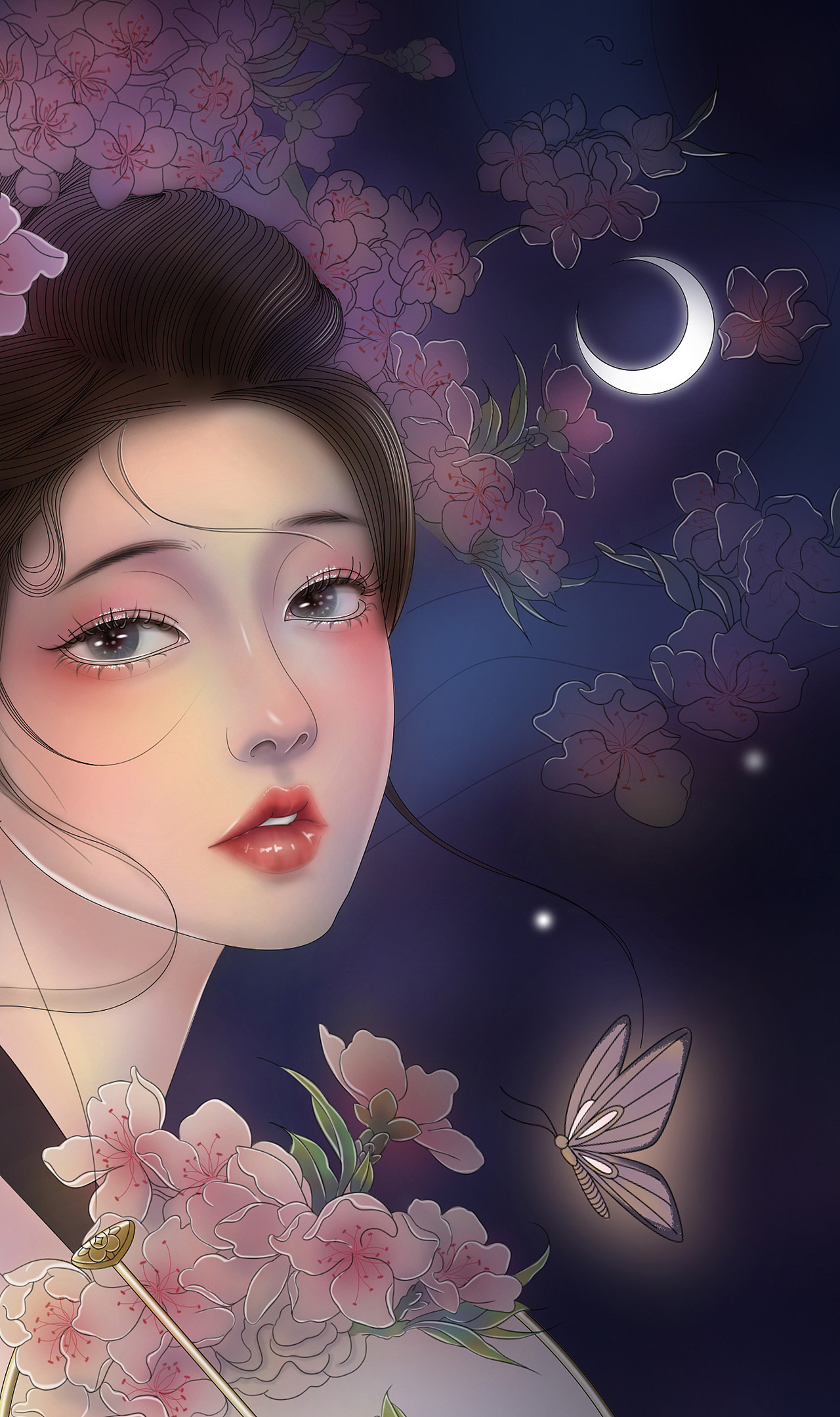 十二花神之桃花（图ZMzEyMjcwMzky） - 商业插画 - 站酷设计师sunny101原创素材 - 站酷ZCOOL