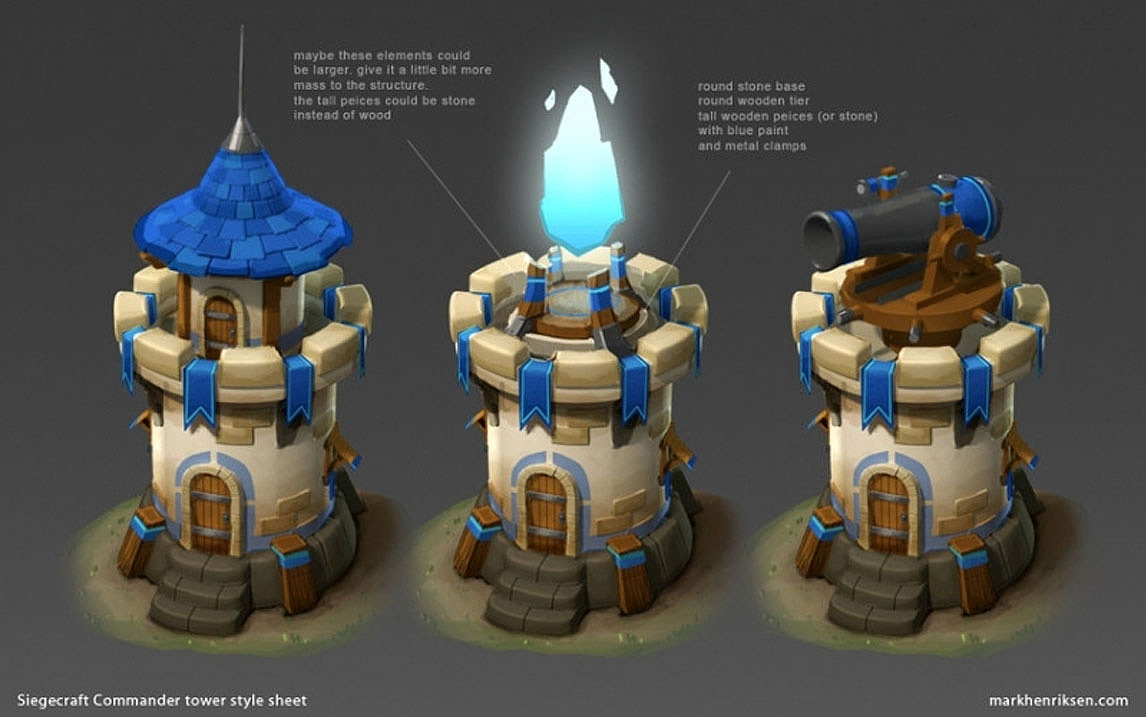 【3dmax建模】零级防御塔高模全流程建模教程。