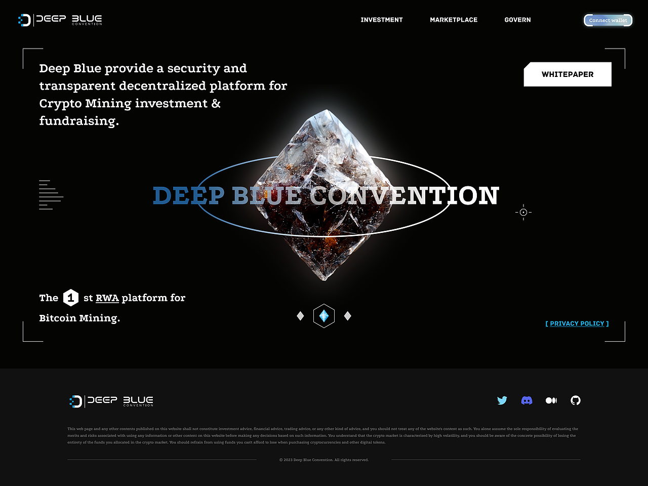 【Deep Blue】Bitcoin Mining Web3 Official Website