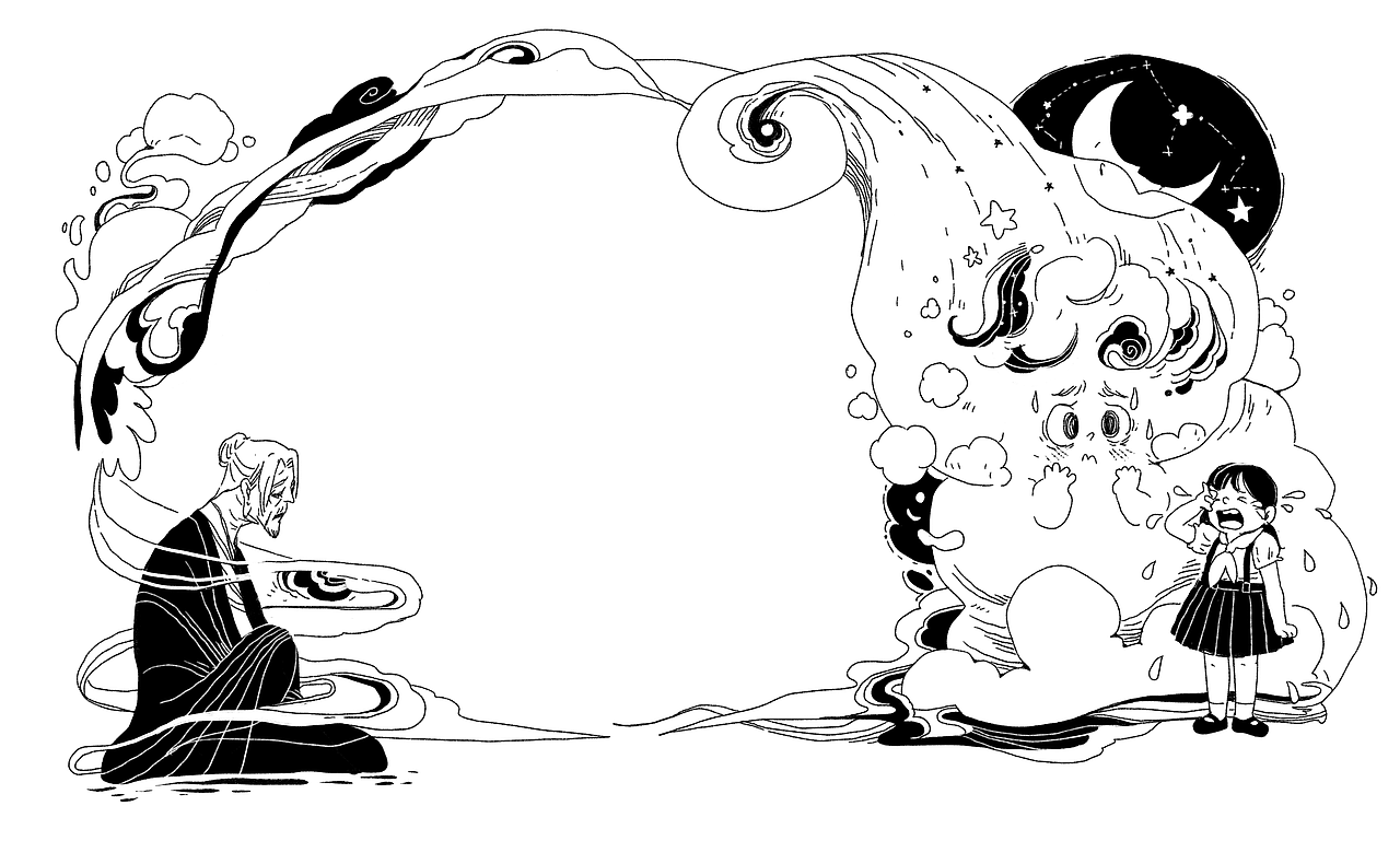 《浮云》是童话名家严文井的经典短篇之作，以一朵浮云的故事，给小读者们讲述做人的道理。故事中的浮云就像一个娇生惯养的孩子，虽然有骄傲、拖拉、只爱听赞扬的小毛病，却充满童心、愿意帮助别人，让小读者更好地带入故事，在读后能有所反思：做人要有理想，不能像过眼烟云，而是要为其他人做贡献，这就是生命的意义。最终浮云化为雨水滋润大地，成就了自己，也提醒了世人。1979年7月号