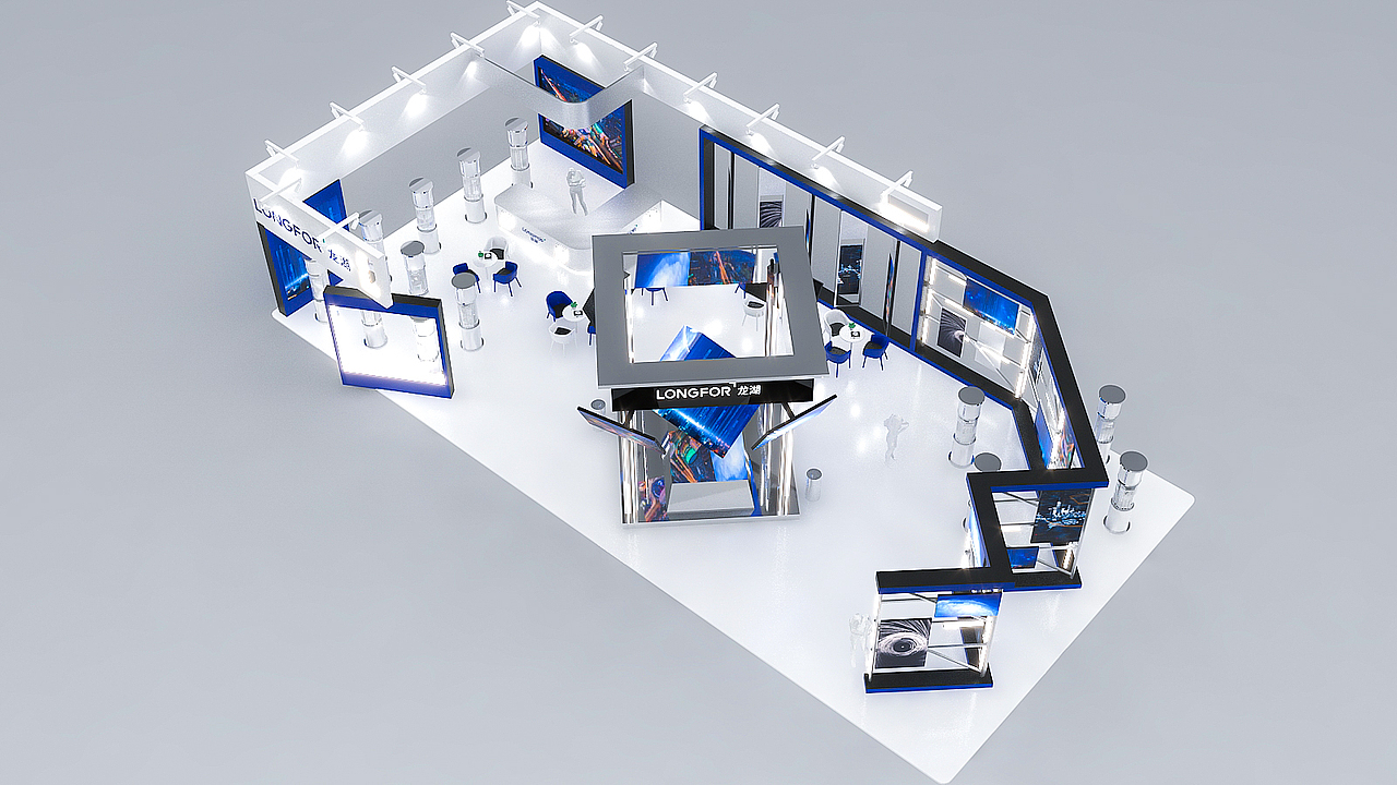 龙湖家博会展厅设计,常规failed again……