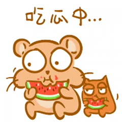 完美夏日，心中有海，手里有瓜。（图ZMzA5NTM2ODAw） - 网络表情 - 站酷设计师黄小肚原创素材 - 站酷ZCOOL