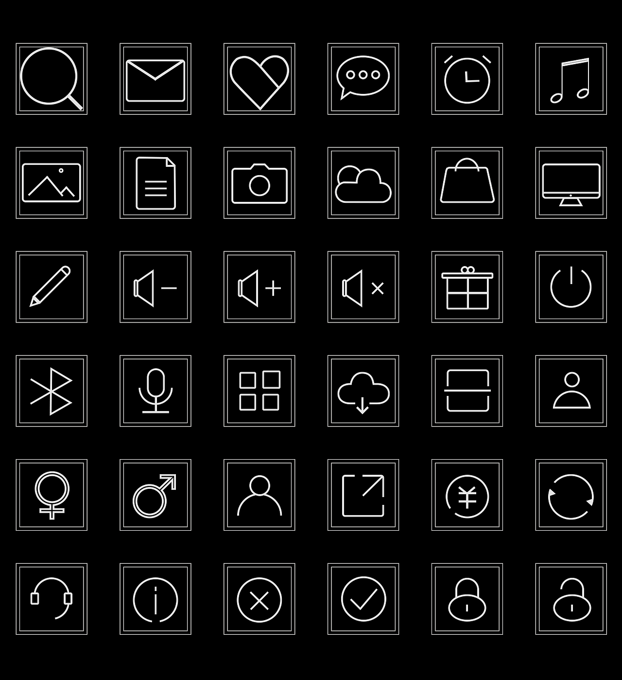 icon-极简-黑底（图ZMTU5NjU5MzIw） - 图标 - 站酷设计师O一生有妳O原创素材 - 站酷ZCOOL