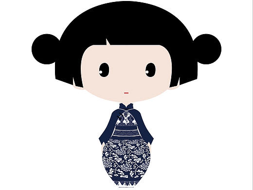 青花娃娃（个人主页-ZMjc3MjAwMjA=） - IP形象 - 站酷设计师Nicole_W原创素材 - 站酷ZCOOL