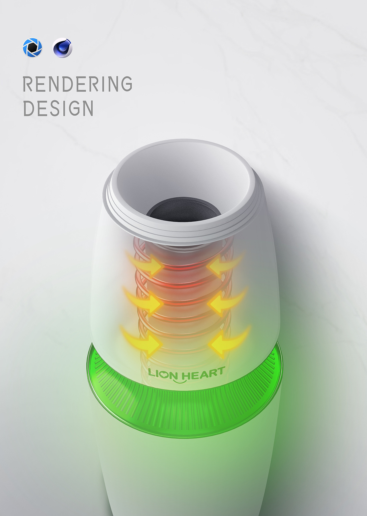 3D建模渲染小家电早餐机