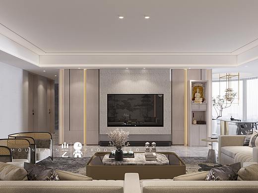 山乙建设丨大平层.新中式