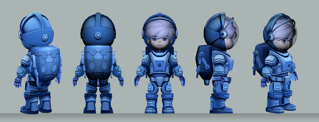 角色模型三视图