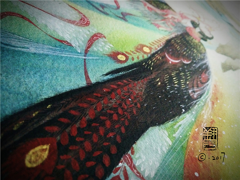 【缚海集——幻狐-凤凰-化蛇-夔牛】—翔鱼（图ZODMwNTk2MDQ=） - 绘画 - 站酷设计师翔魚原创素材 - 站酷ZCOOL