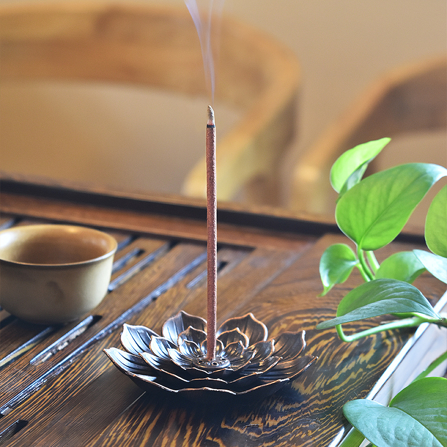 藏香拍摄禅意香插