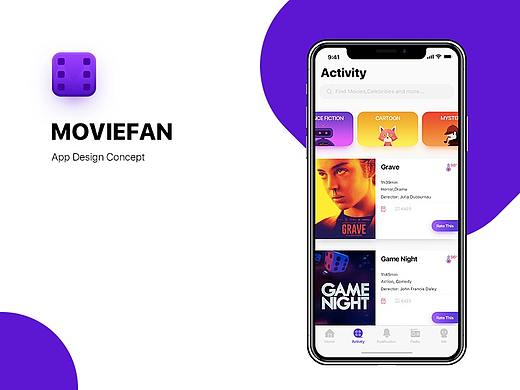 MOVIEFAN App Design Concept 