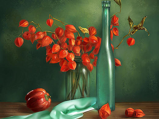 紅紅配綠綠（個(gè)人主頁(yè)-ZNjg4MTUxODQ=） - 繪畫(huà) - 站酷設(shè)計(jì)師森焱413原創(chuàng)素材 - 站酷ZCOOL