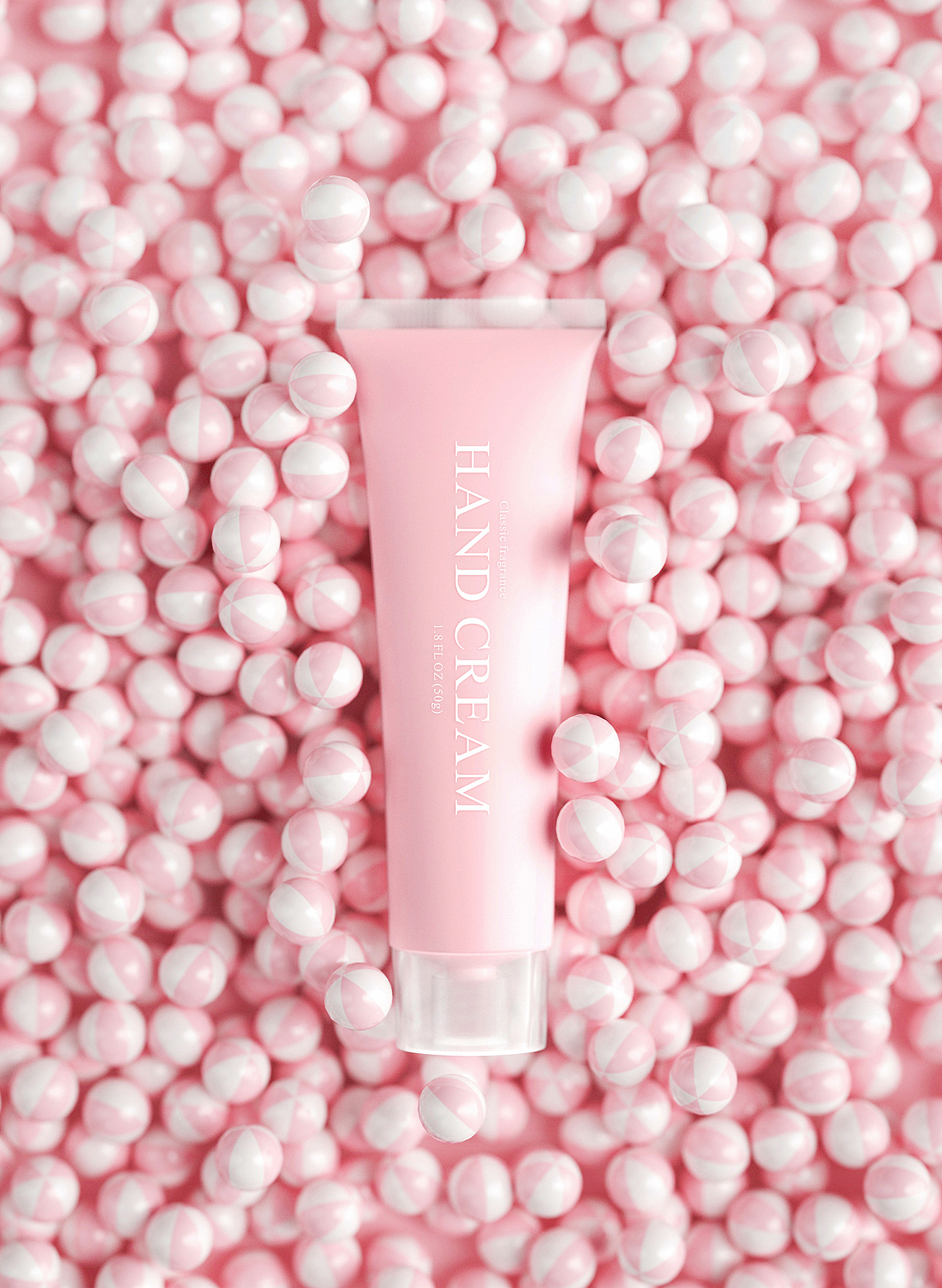 护肤品C4D建模渲染1