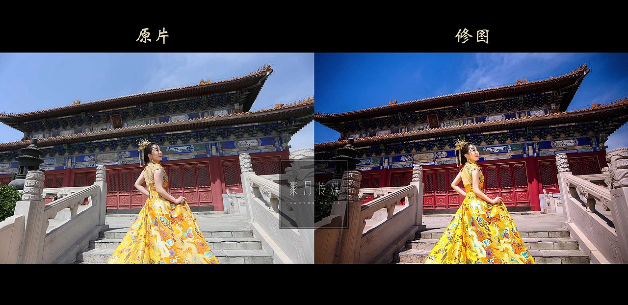 宫廷版婚纱类精修