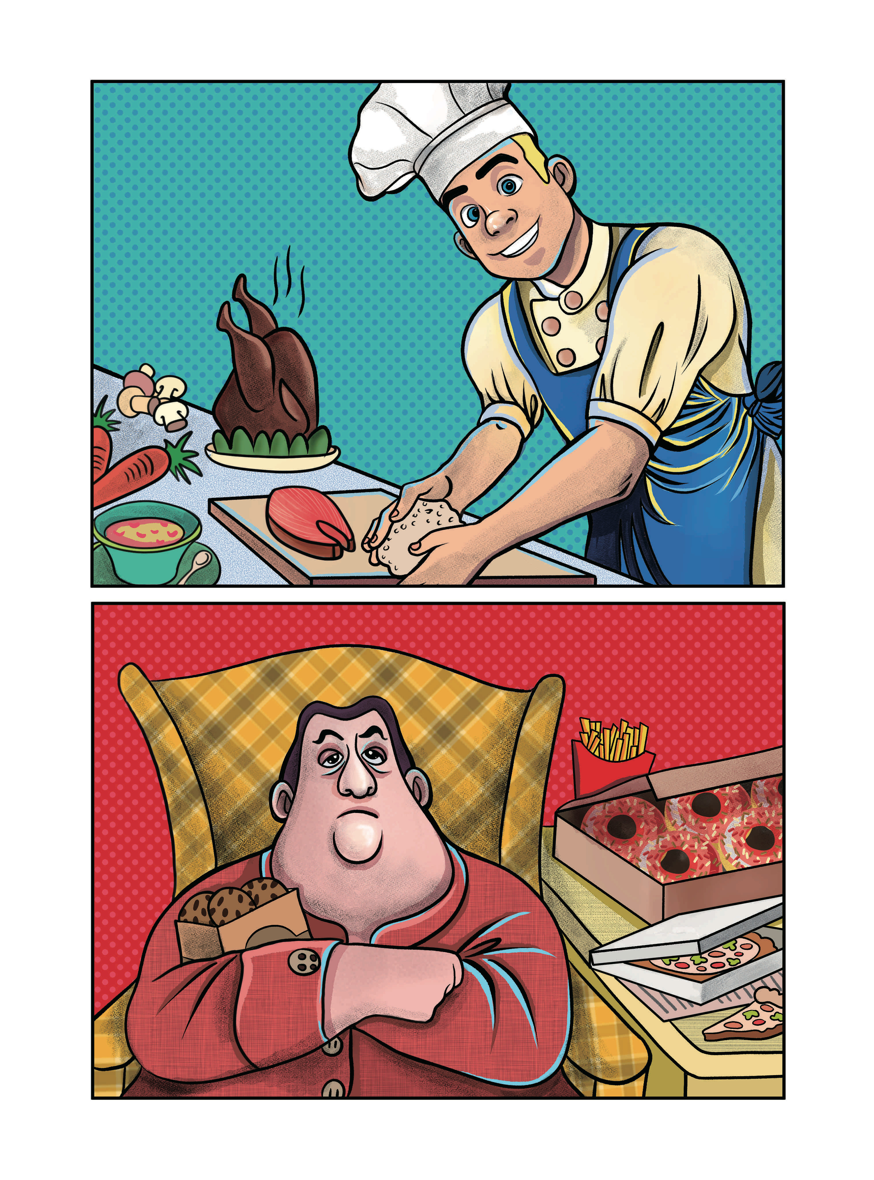 【美式漫画风格】| 儿童插画英语绘本稿件