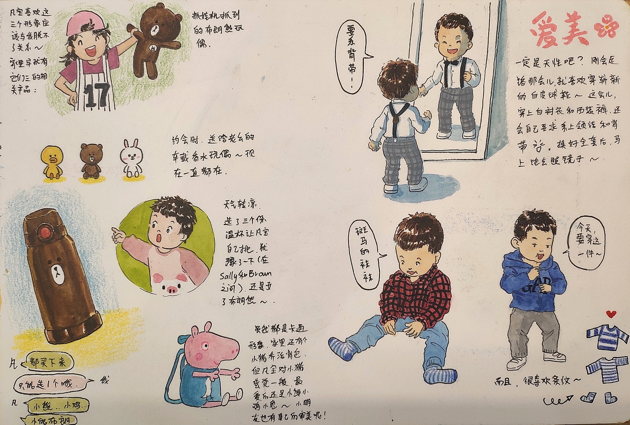 手绘宝宝日常3（图ZMjY3ODI3OTg0） - 短篇/格漫 - 站酷设计师凤Freya原创素材 - 站酷ZCOOL