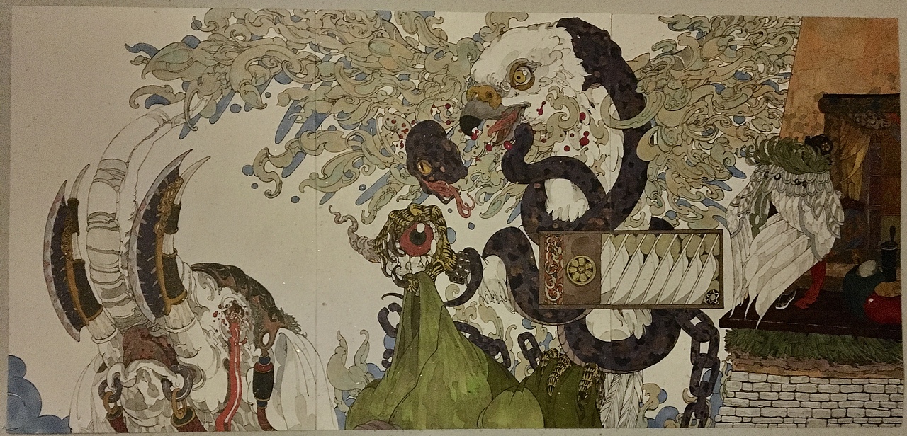 《灵的编年史》插图创作