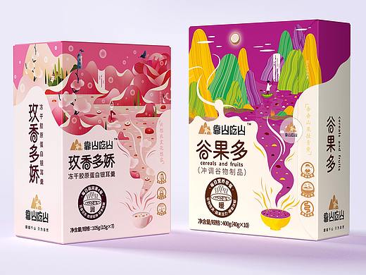 包装界的新中式—靠山吃山代餐产品包装设计|厚启设计