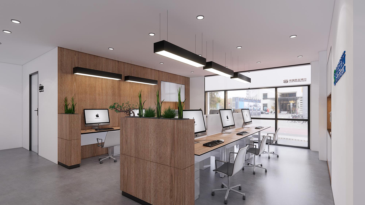 民生银行设计 银行空间设计 办公设计（图ZMjU2NTMzODQw） - 商业空间设计 - 站酷设计师WEI魏武原创素材 - 站酷ZCOOL