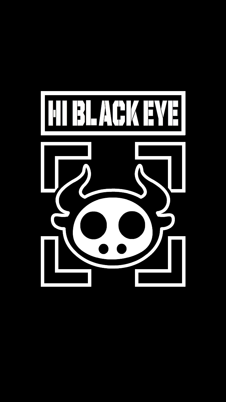 HI BLACK EYE(KULO STAR)生肖系列牛纯黑手机壁纸（图ZMjYyMjY2NzEy） - 商业插画 - 站酷设计师Z42750135原创素材 - 站酷ZCOOL