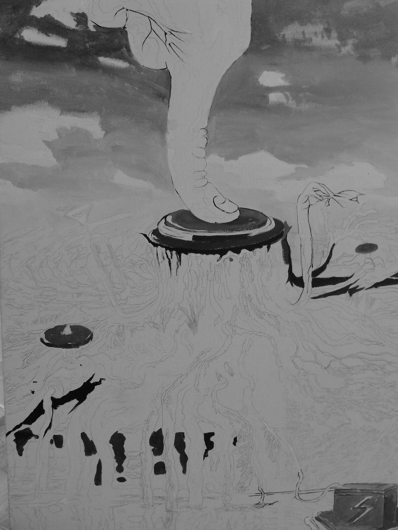 毕业设计（公益插画）绘画 油画 作品（图ZMjE5ODU5MzI=） - 概念设定 - 站酷设计师雷锋视觉品宣部原创素材 - 站酷ZCOOL