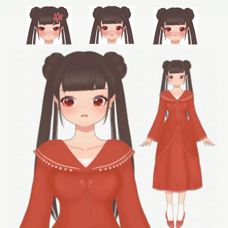 【live2d作品展示】小红娘Gia（图ZMjMzMjMyNDI4） - 其他动漫 - 站酷设计师0nana0原创素材 - 站酷ZCOOL